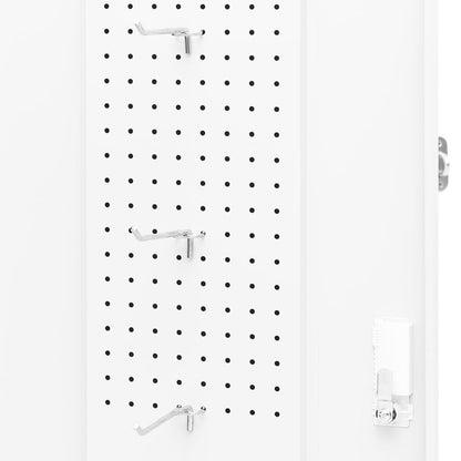 Saddle Cabinet White 53x53x140 cm Steel