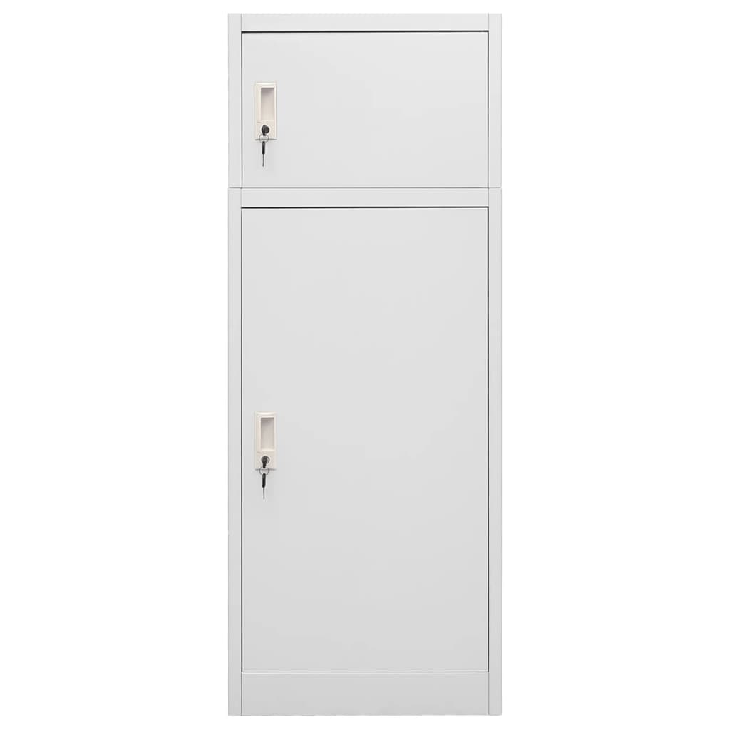 Saddle Cabinet | Light grey | Steel | 53 cm x 53 cm x 140 cm