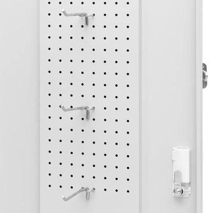 Saddle Cabinet | Light grey | Steel | 53 cm x 53 cm x 140 cm