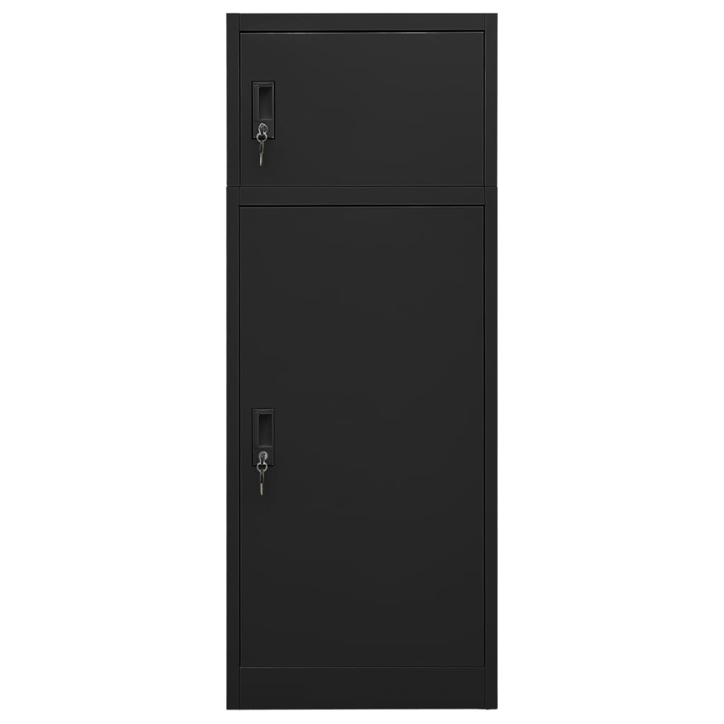 Saddle Cabinet | Black | Steel | Large | Height-Adjustable Shelves