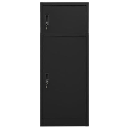 Saddle Cabinet | Black | Steel | Large | Height-Adjustable Shelves