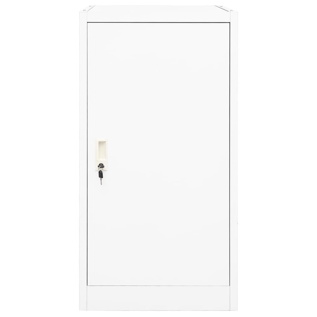 Saddle Cabinet White 53x53x105 cm Steel