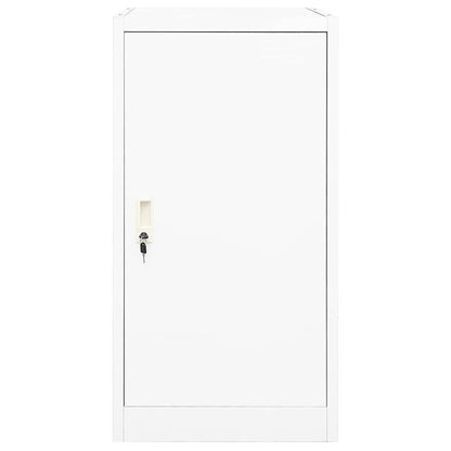 Saddle Cabinet White 53x53x105 cm Steel