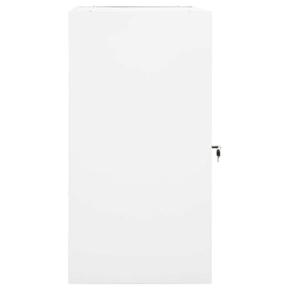 Saddle Cabinet White 53x53x105 cm Steel