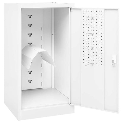 Saddle Cabinet White 53x53x105 cm Steel