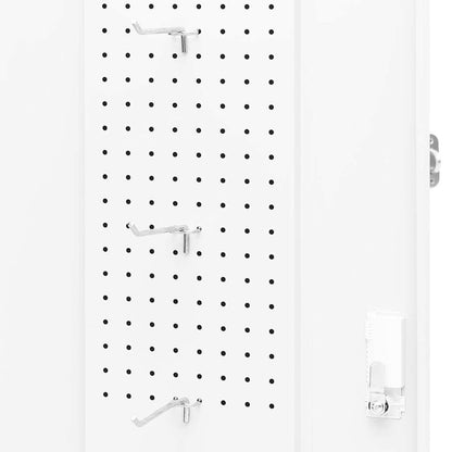 Saddle Cabinet White 53x53x105 cm Steel