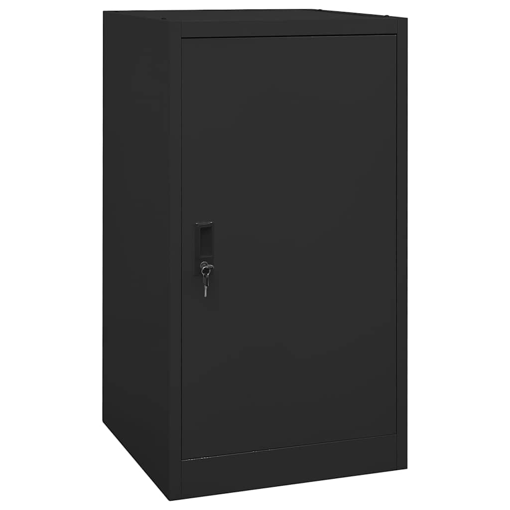 Saddle Cabinet Black 53x53x105 cm Steel