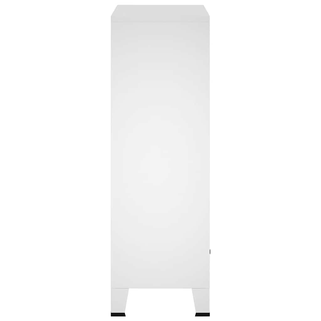 Industrial Wardrobe White 67x35x107 cm Steel