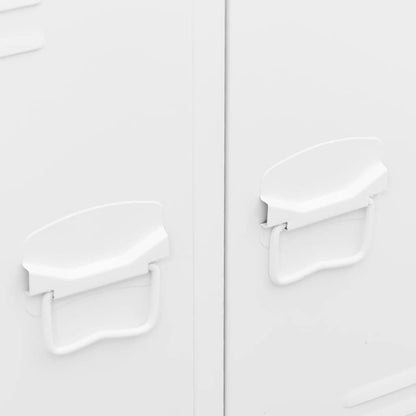 Industrial Wardrobe White 67x35x107 cm Steel