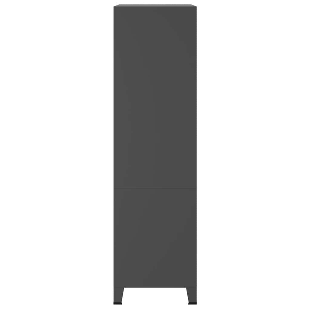 339615 vidaXL Industrial Wardrobe Anthracite 90x50x180 cm Metal