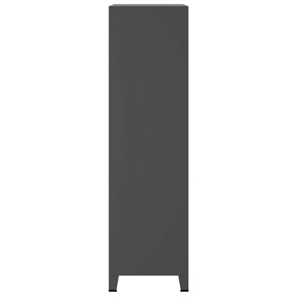 339615 vidaXL Industrial Wardrobe Anthracite 90x50x180 cm Metal