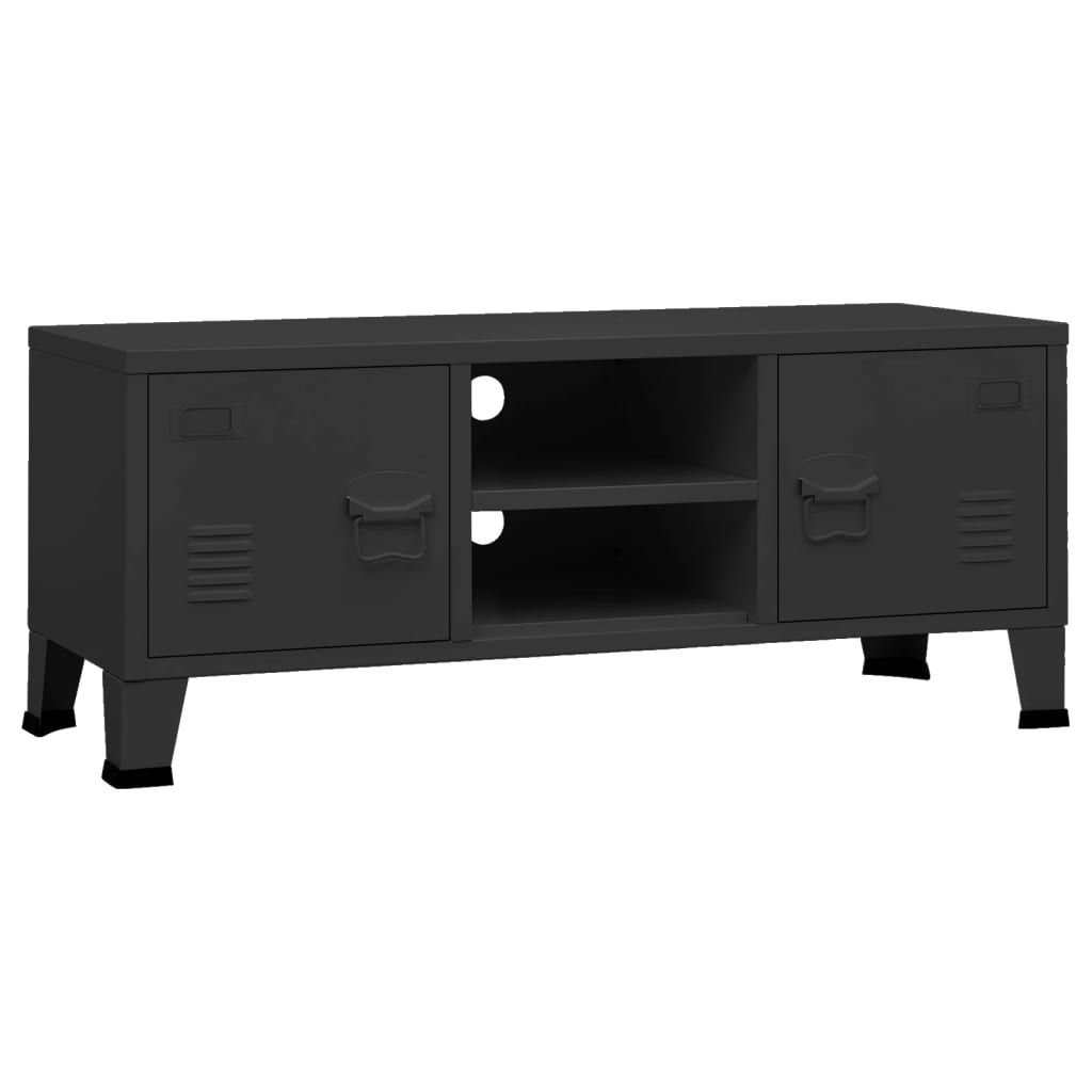 TV Cabinet | Black | Metal | Medium | TV Cabinet | Rectangular