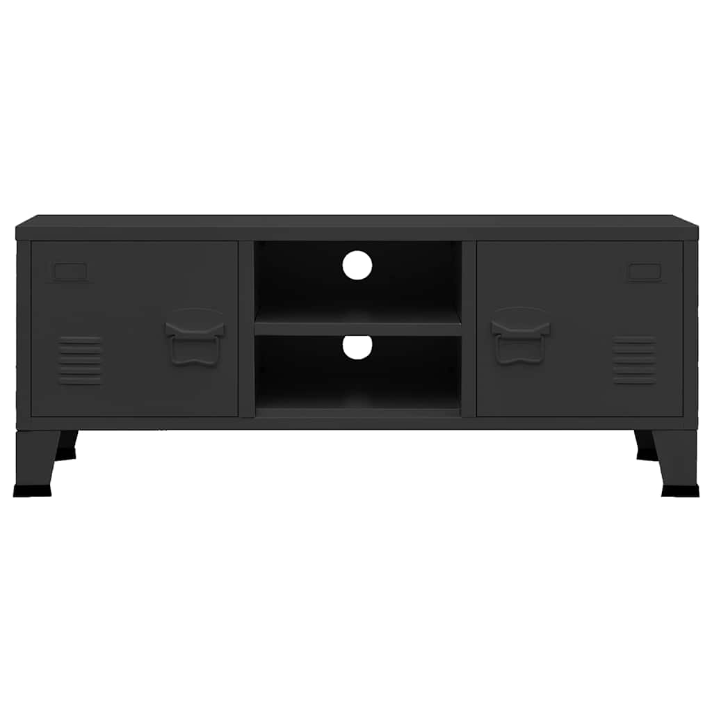 TV Cabinet | Black | Metal | Medium | TV Cabinet | Rectangular