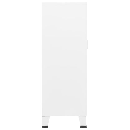 Industrial Storage Chest White Metal