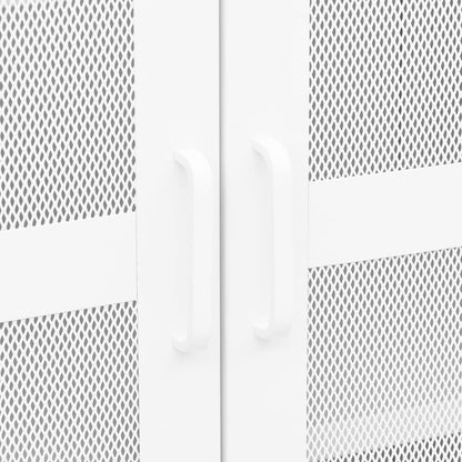 Industrial Storage Chest White Metal