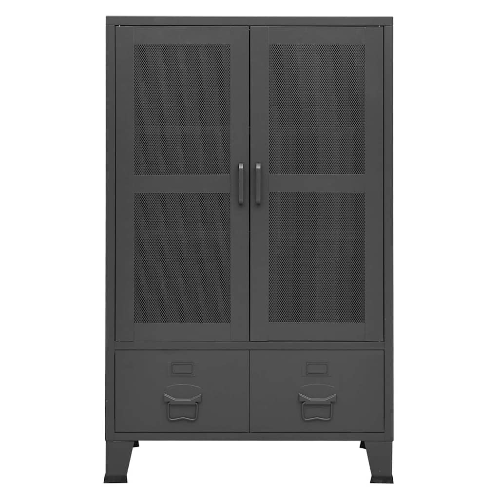 Industrial Storage Chest Anthracite 70x40x115 cm Metal