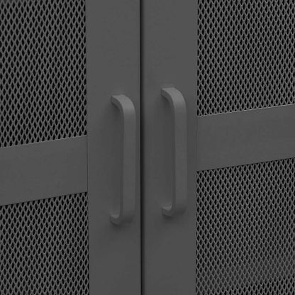 Industrial Storage Chest Anthracite 70x40x115 cm Metal