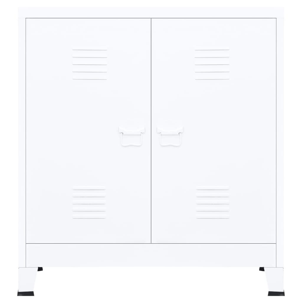 Storage Chest | White | Steel | Medium | Storage Chest | Rectangular