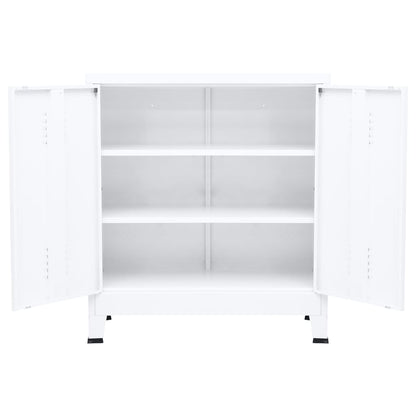 Storage Chest | White | Steel | Medium | Storage Chest | Rectangular