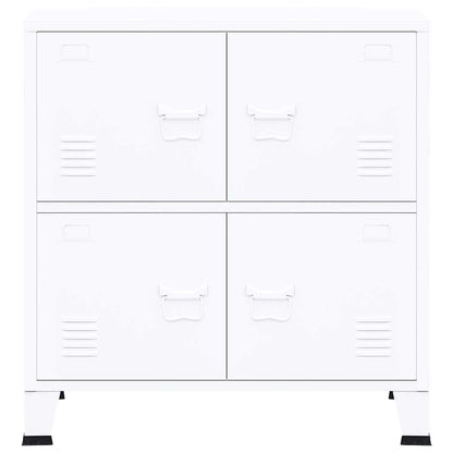 Industrial Storage Chest White 75x40x80 cm Steel