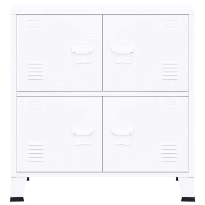 Industrial Storage Chest White 75x40x80 cm Steel