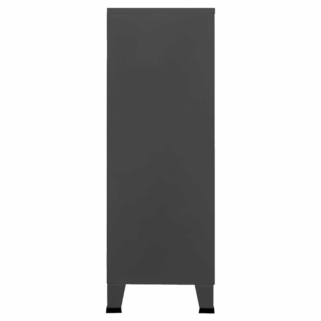 Industrial Storage Chest Anthracite 75x40x115 cm Metal
