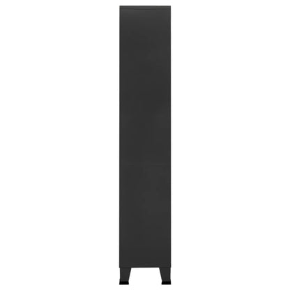 Industrial Bookshelf Anthracite 80x32x180 cm Steel
