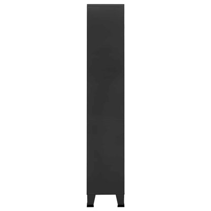 Industrial Bookshelf Anthracite 80x32x180 cm Steel