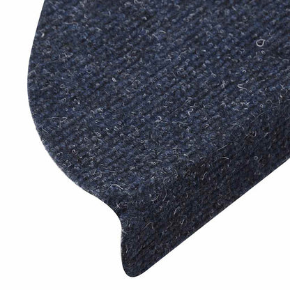 Stair Mats Self-adhesive 15 pcs 56x17x3 cm Blue