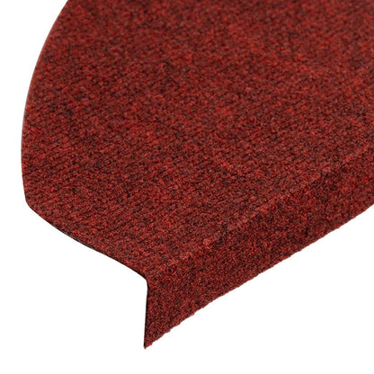Stair Mats Self-adhesive 15 pcs 65x22.5x3.5 cm Red