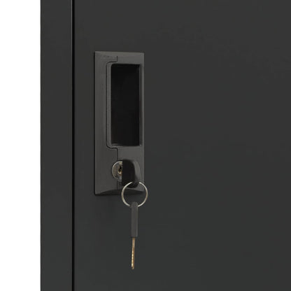Locker Cabinet Anthracite 38x40x180 cm Steel