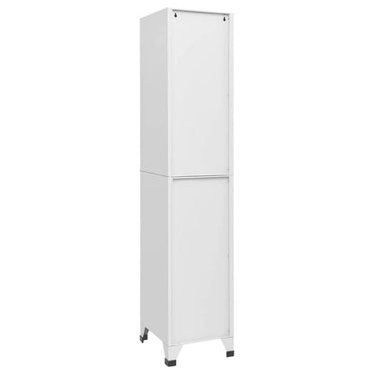 Locker Cabinet Light Grey 38x40x180 cm Steel