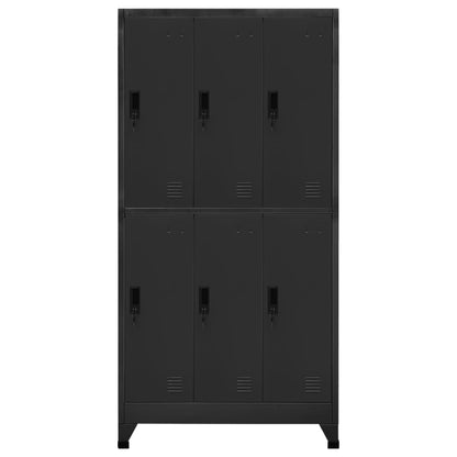 Locker Cabinet Anthracite 90x45x180 cm Steel