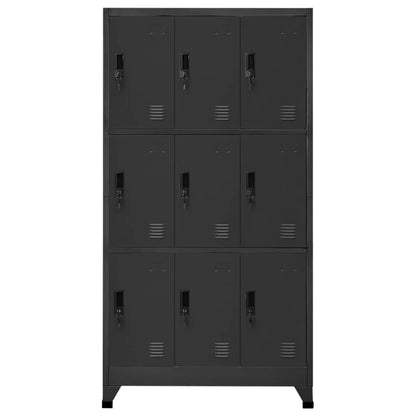 Locker Cabinet Anthracite 90x45x180 cm Steel