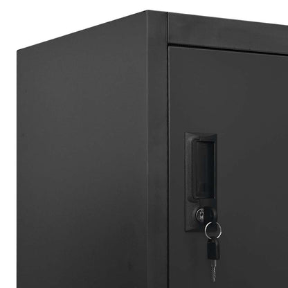 Locker Cabinet Anthracite 90x40x180 cm Steel