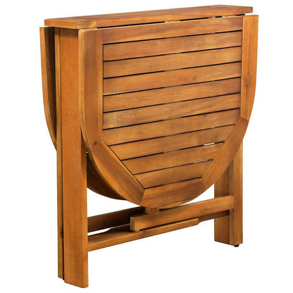 5 Piece Garden Dining Set Solid Acacia Wood