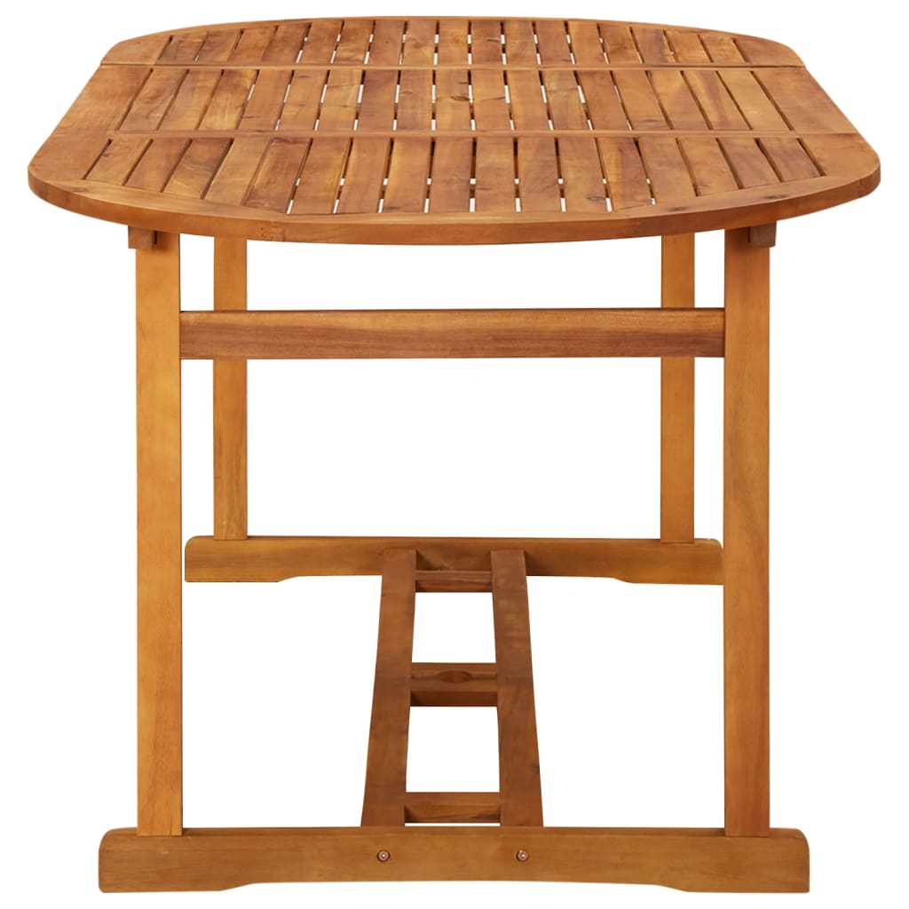 Dining Set | Natural Acacia | Solid Acacia Wood | 7 pieces |  Foldable