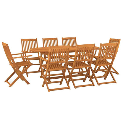 Dining Set | Natural Wood | Solid Acacia wood | Large | Foldable