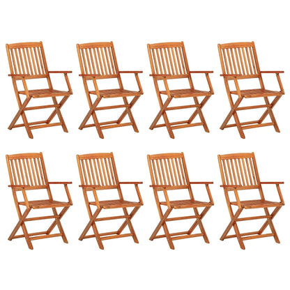 Dining Set | Natural Wood | Solid Acacia wood | Large | Foldable