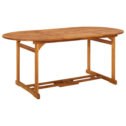 Dining Set | Natural Wood | Solid Acacia wood | Large | Foldable