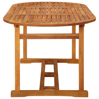 Dining Set | Natural Wood | Solid Acacia wood | Large | Foldable