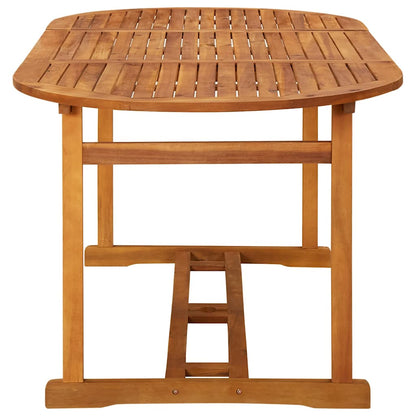 Dining Set | Natural Wood | Solid Acacia wood | Large | Foldable