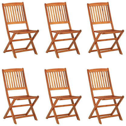 7 Piece Garden Dining Set 180x90x75 cm Solid Wood Acacia