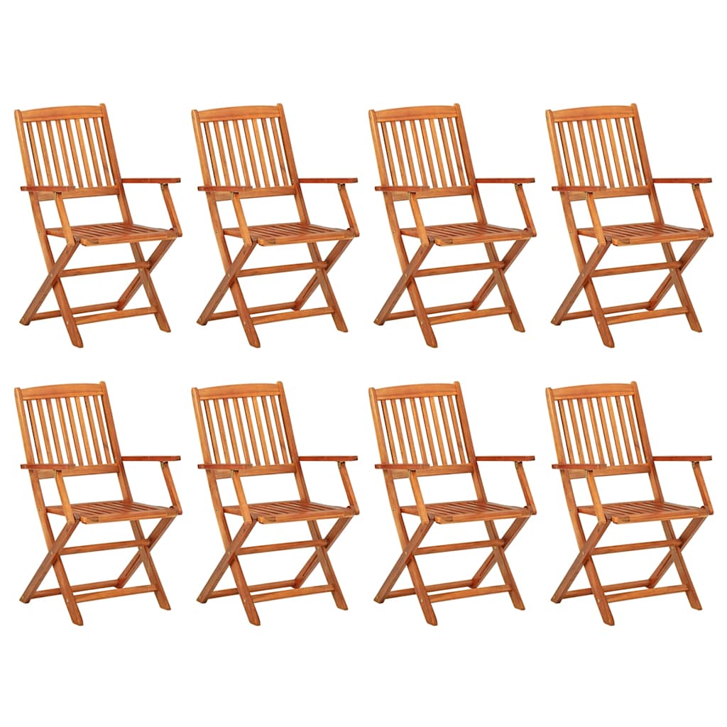Dining Set | Natural wood | Solid acacia wood | 220 cm table length