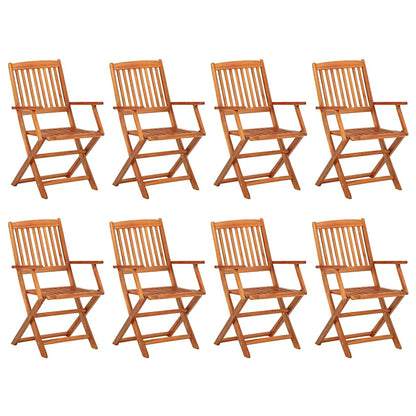 Dining Set | Natural wood | Solid acacia wood | 220 cm table length