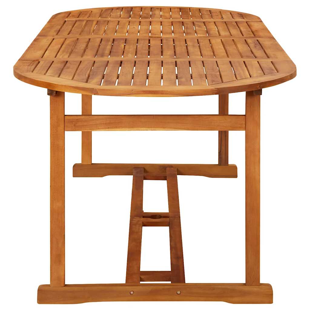Dining Set | Natural wood | Solid acacia wood | 220 cm table length