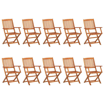 Dining Set | Acacia wood | Solid acacia wood | Large | Foldable