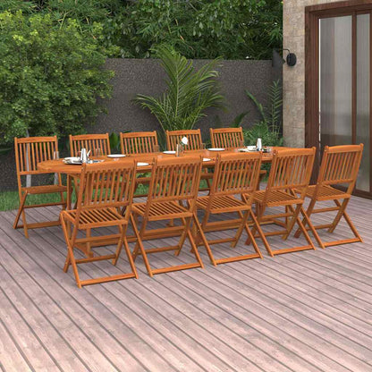 Dining Set | Wood | Solid Acacia Wood | Large | Foldable