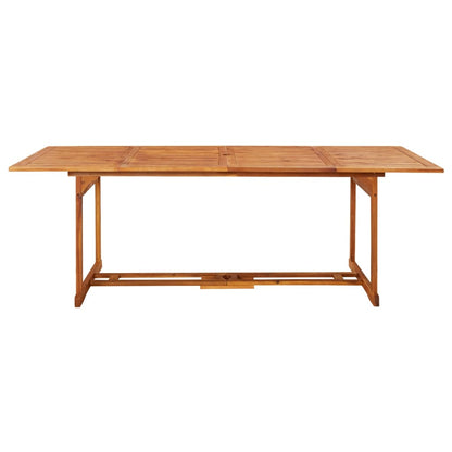 Dining Set | Acacia Wood Tone | Solid Acacia Wood | 9 Piece Set