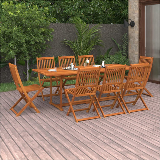 Dining Set | Brown | Solid Acacia wood | Large | Dining Set | Rectangular